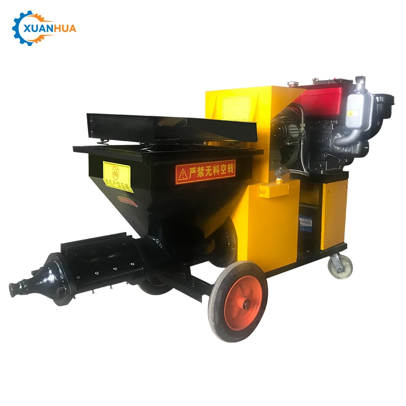 small concrete cement mortar lime spray coating machine cement plaster spraying machine