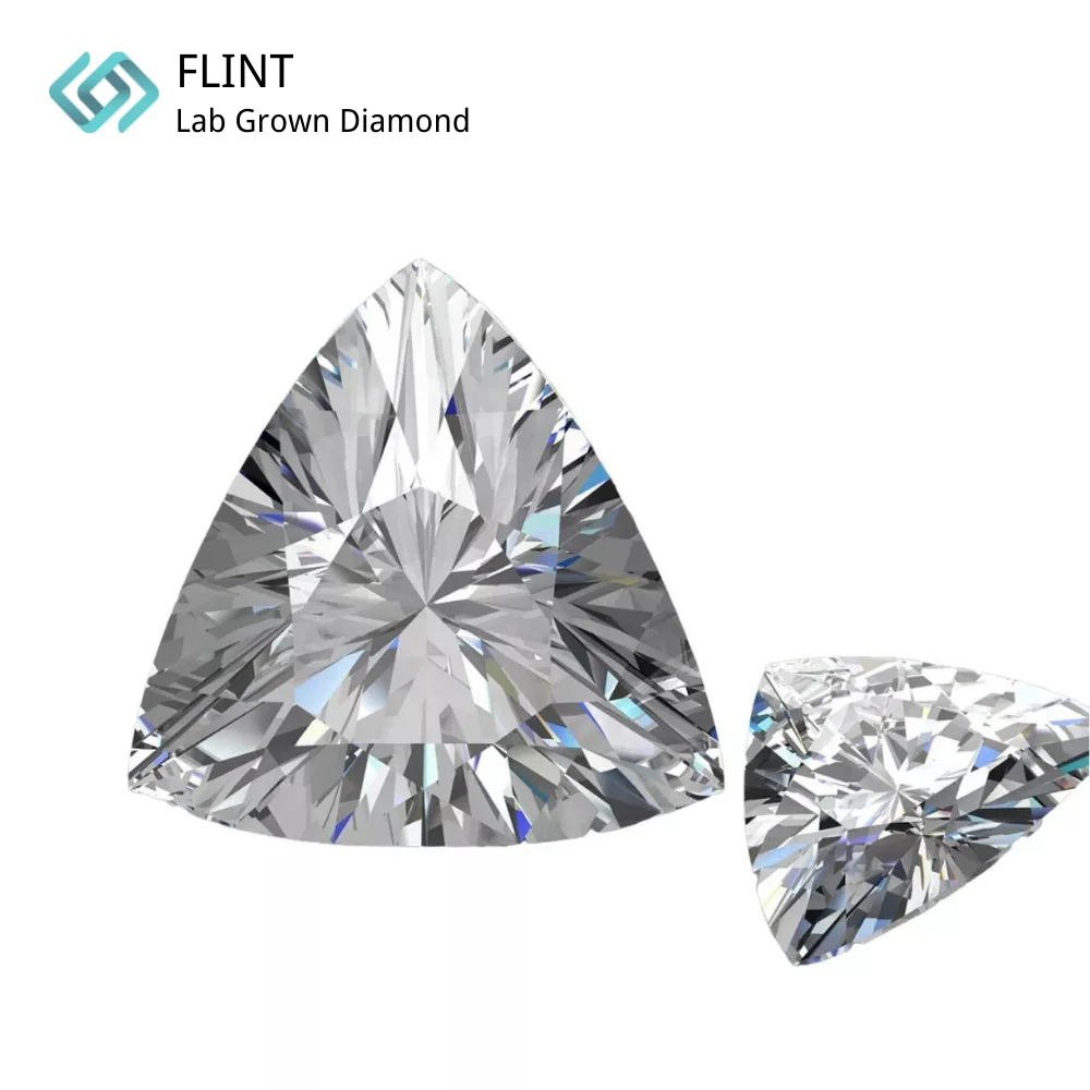 FLINT Hpht Diamond Factory Super Quality Vvs Synthetic Diamond White Color Lab Grown Loose Rough Cvd Diamond