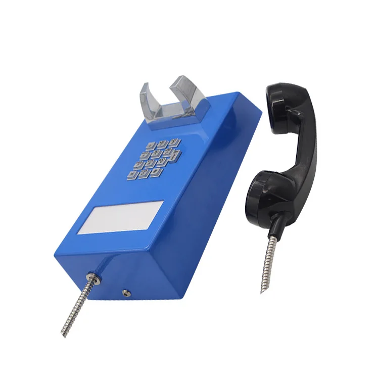 Аналоговый тюремный полевой телефон-домофон с телефоном