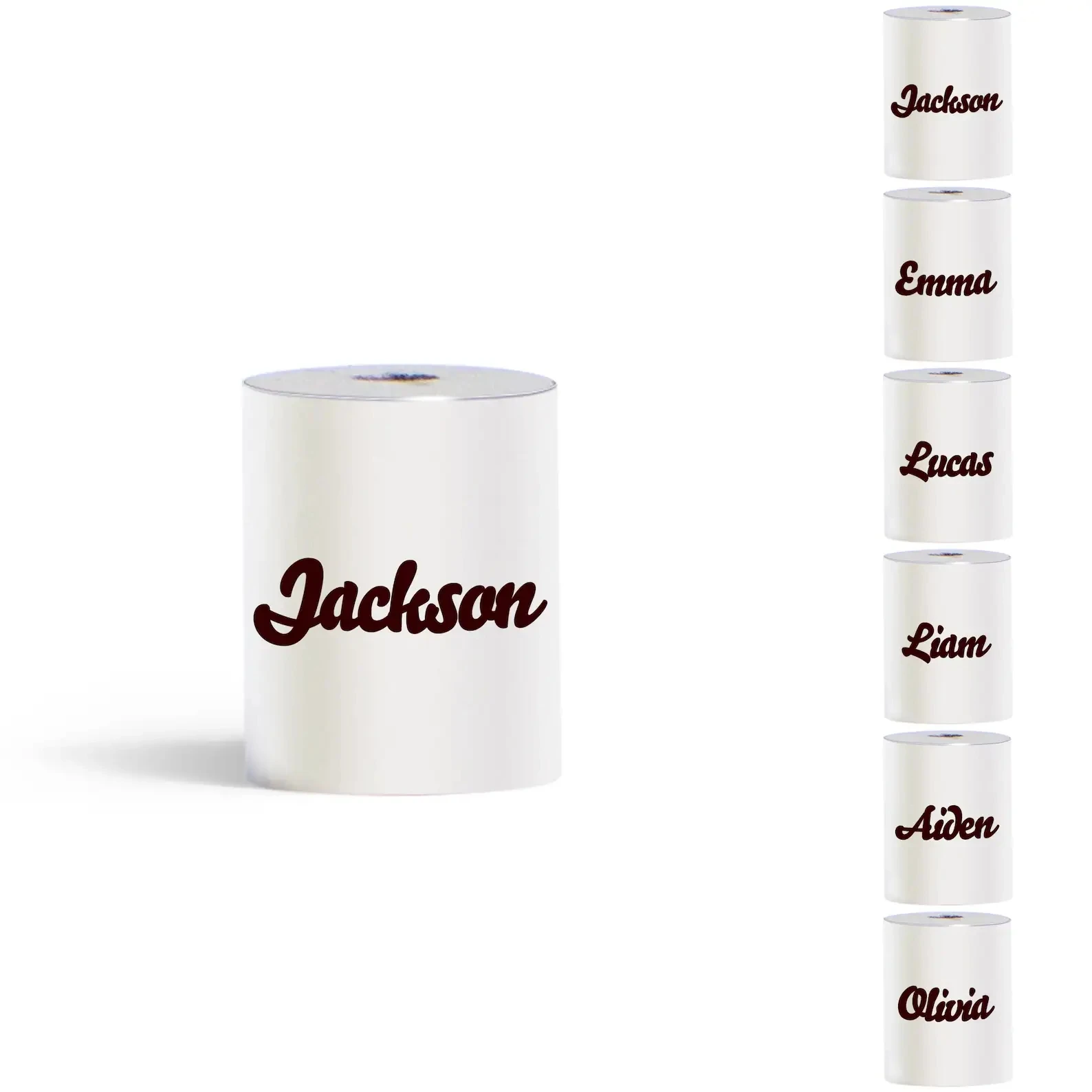 Custom Logo Laser Engraved on Cylinder Beads Stainless Steel Column Beads DIY Making Components