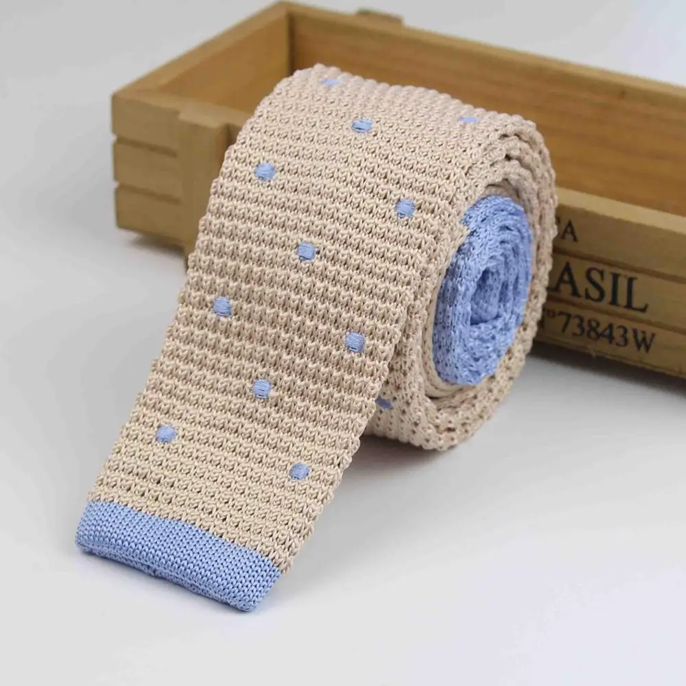 Новый мужской вязаный тканый Тонкий Галстук Классические Галстуки в горошек модный мужской галстук в клетку для свадьбы мужской брендовый весенний Повседневный галстук