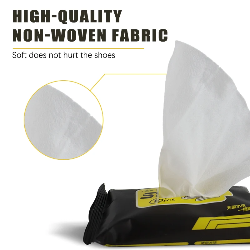 Manufacturer customized high quality shoe cleaner wipes sport shoe cleaning wet wipes