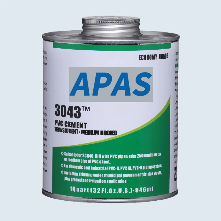 NSF low VOC PVC Pipe Glue Solvent Cement for high pressure PVC pipe joints