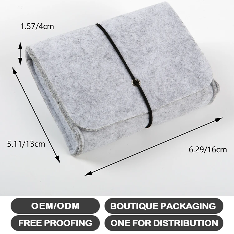 2022 factory hot sale used to organize the charger, data cable, hard disk felt, electronic accessory storage bag
