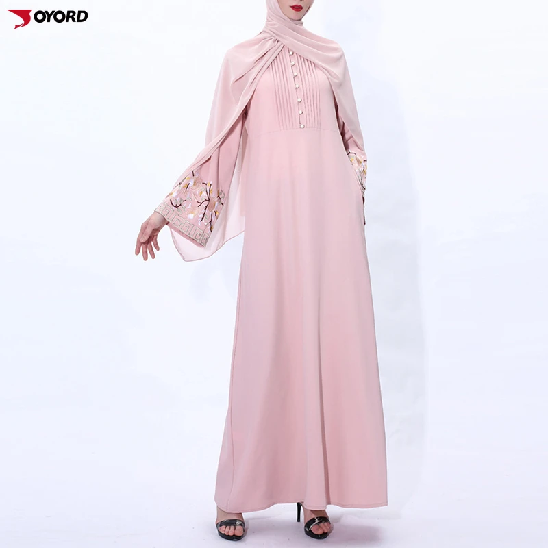 2pcs/set women abaya dress and full cover hijab luxury dubai malaysia arab muslim traditional costumes islamic clothing