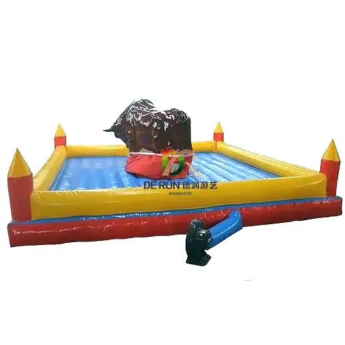 outdoor kids playground equipment crazy redeo bull ride inflatable mechanical bull