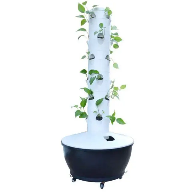Automatic Watering Hydroponic Tower Garden Equipment Hydroponic Vertical Tower