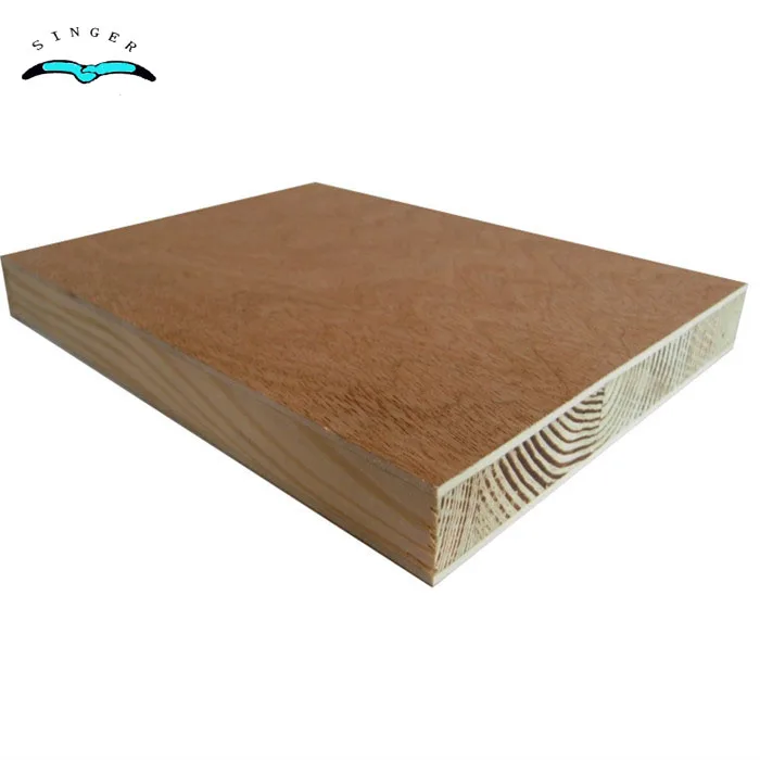 12/15/18/25/40mm thickness melamine faced block board manufacture