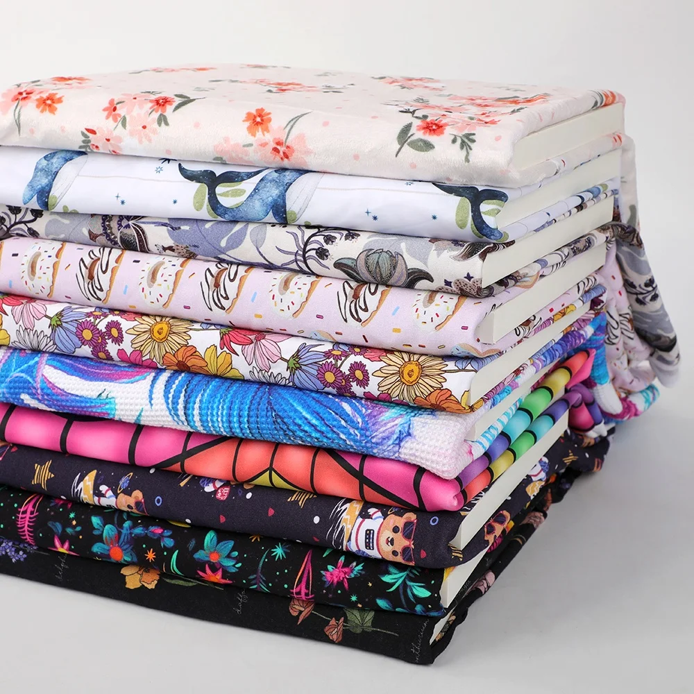 Soft digital printing custom printed 100% cotton satin liberty London fabric