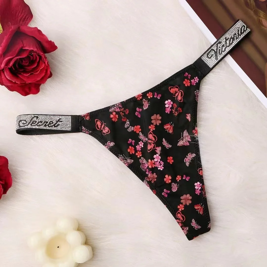 Tanga Bragas Sexys Para Mujer De Cristal Cintura Ropa интерьерные сексуальные трусики нижнее белье с низкой талией и принтом