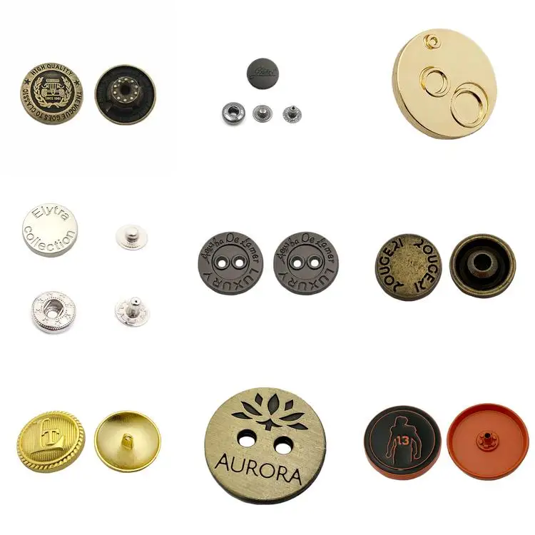 Wholesale factory price custom decorative metal buttons for clothing/shirt