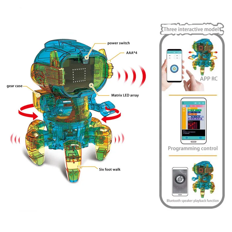 App Control 2023 Stem Toys Robot Humanoid Programming Inductive Coding Artificial Intelligence Robot