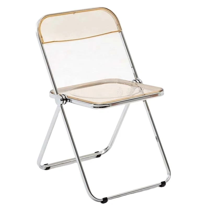 Hot Sale China Furniture Dinner Clear Acrylic Folding Chairs Banquet Acrylic Chair folding modern dining training chair