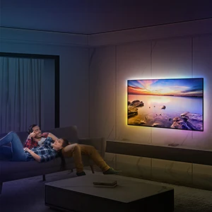 CL Lighting E-commerce Supplier App Wifi Sound Hdmi 2.0 Sync Smart Led Tv Backlight 5050 Rgb for Tv Backlight Wholesale Price