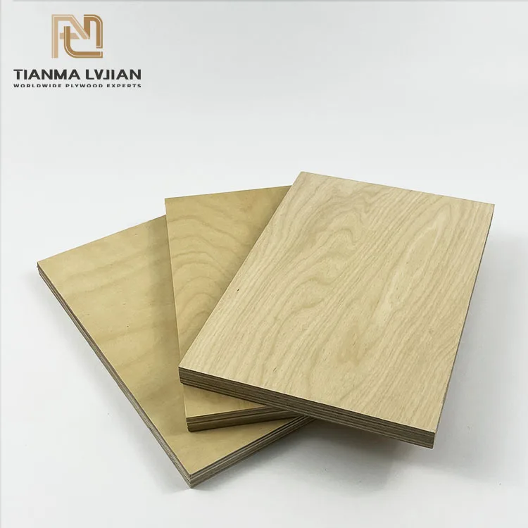 Factory Full Birch Core Baltic Birch Filmfaced Plywood E0 Birch Wood Veneer Furniture Plywood 6mm 18mm 25mm for Indoors Work