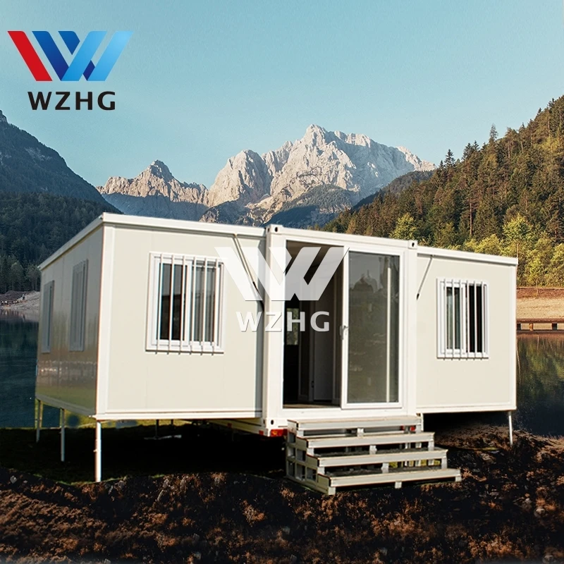 Прямая продажа с фабрики, недорогой туристический контейнер для кабины, офис, 20 футов, полный дом, готовый к установке с террасой