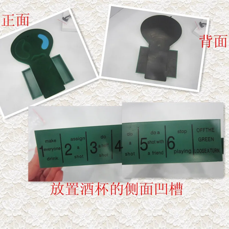 Custom Party Bar Drinking Toys Toilet Indoor Mini Golf Drinking Game glass mini golf  Recreation Games