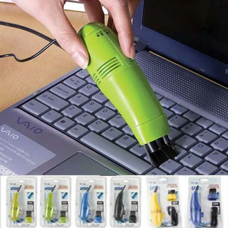RS382 оптовая продажа очистка микрокомпьютера щетка для удаления пыли мини-usb-пылесос клавиатуры