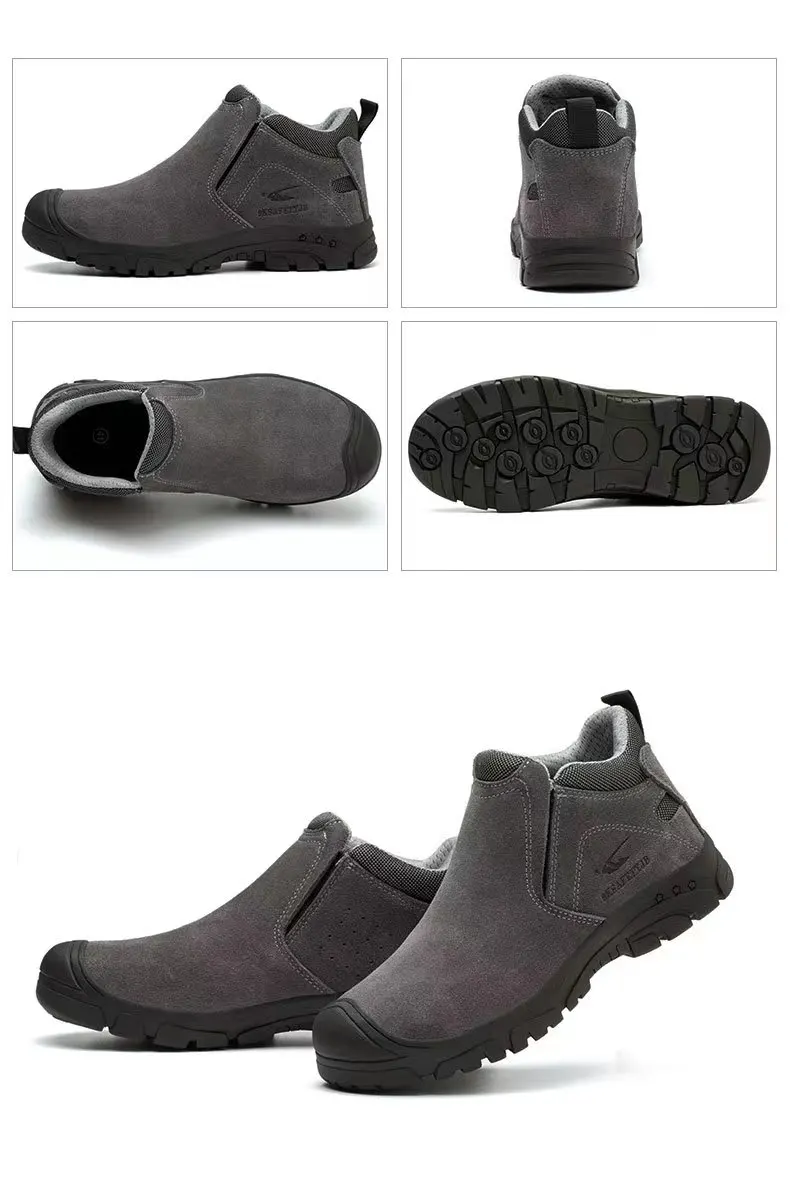 THREEDIV new fashion welder special labor protection shoes smash-proof puncture protection shoes men protective shoes