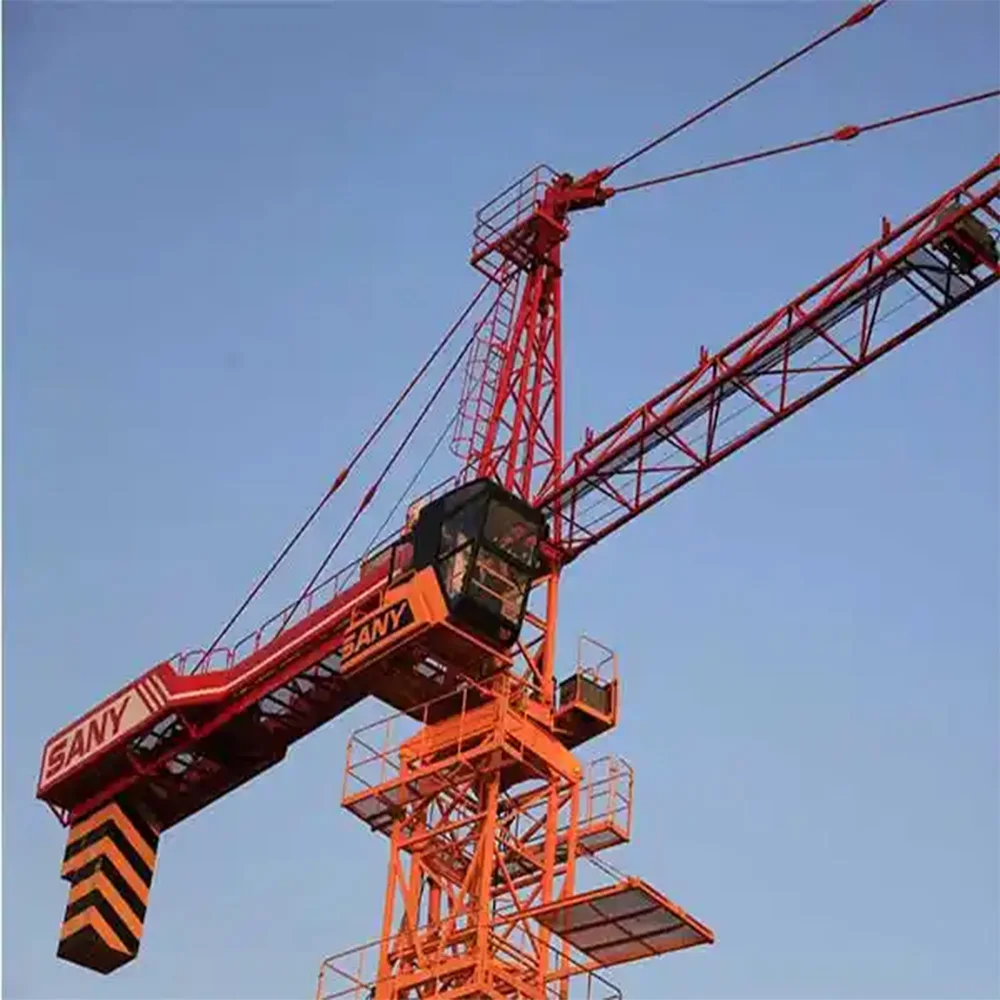 Engine Customized Provided Sany Tower Crane Spare Parts Cheap Price Lifting Equipment 12 Ton Second Hand Tower Crane for Sale