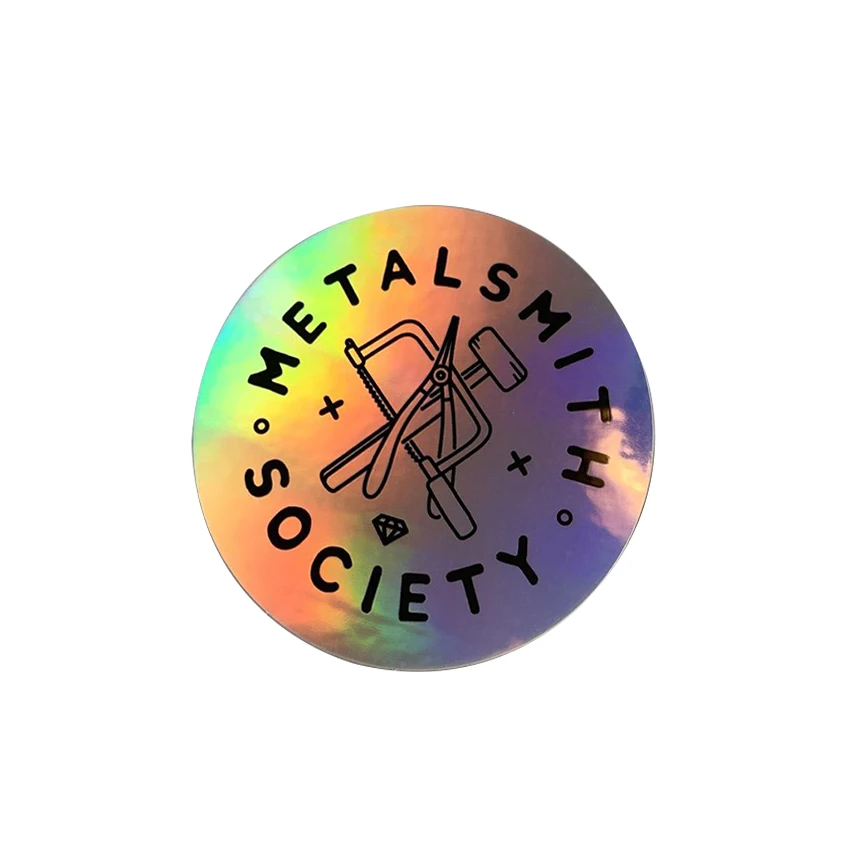 Manufacturer Supplier Customised Hologram Laser Die Cut Sticker Reflective Rainbow Holographic Labels