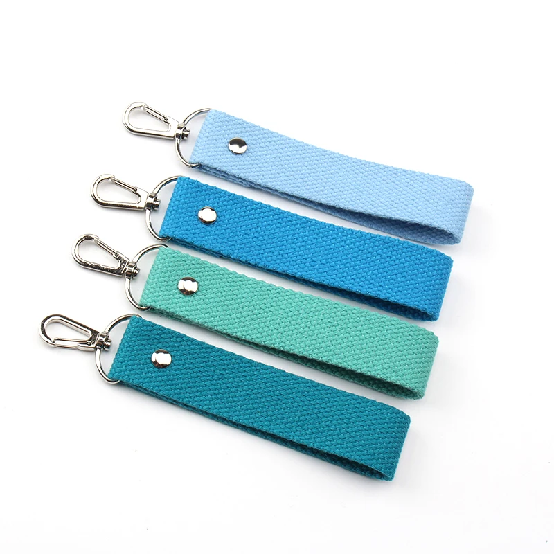 Plain silver lobster keychain canvas lanyards