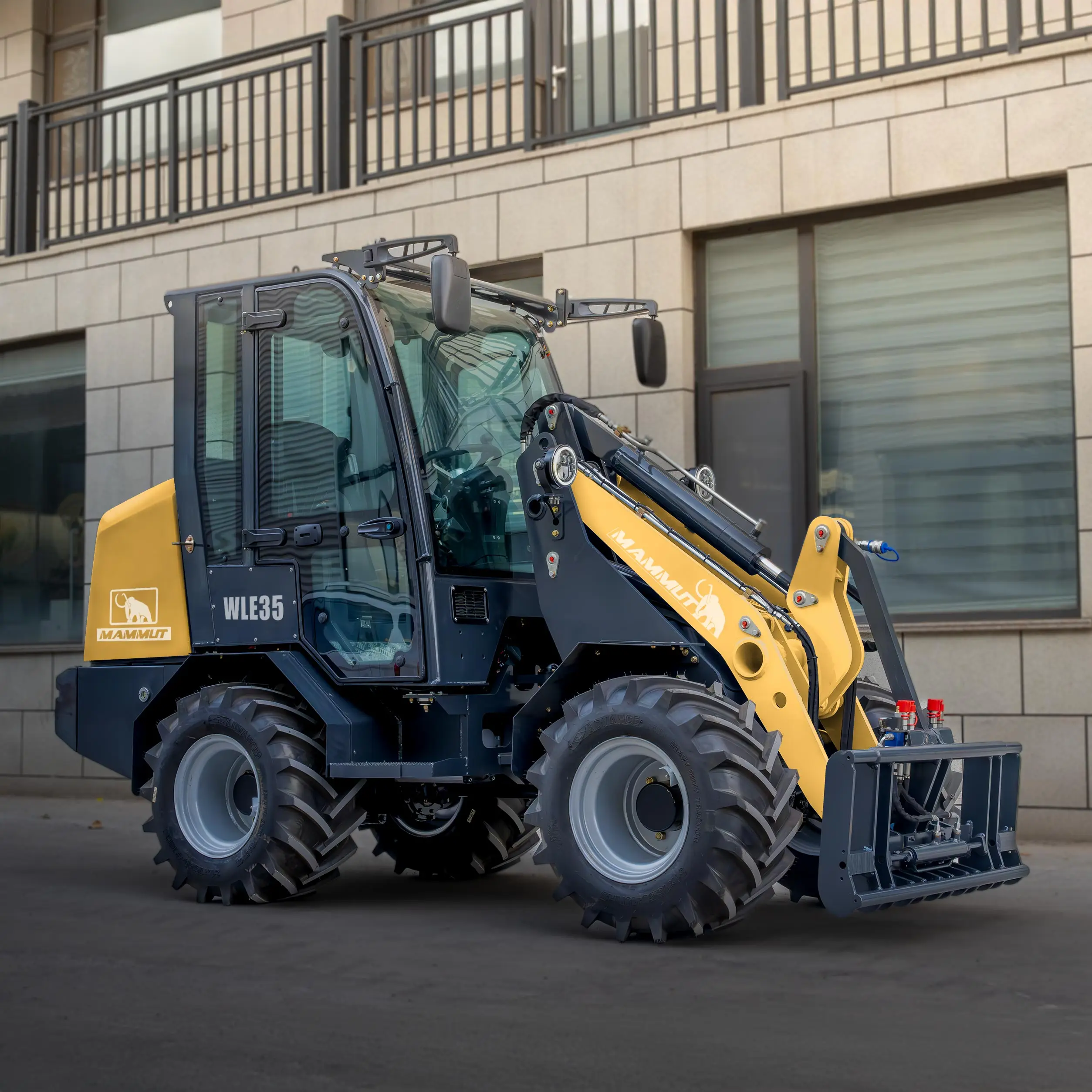 WL12HD 1200kg Hydrostatic System mini bucket loader front articulated compact wheel loader