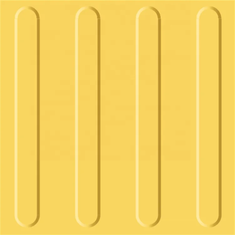 standard PVC 300x300 mm Rubber Floor Mat Tactile Paving Indicator Tiles
