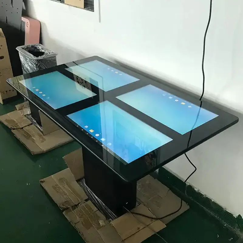 Hd Smart Waterproof Interactive Table Lcd Multi Touch Screen Tables Indoor for Restaurant info kiosk