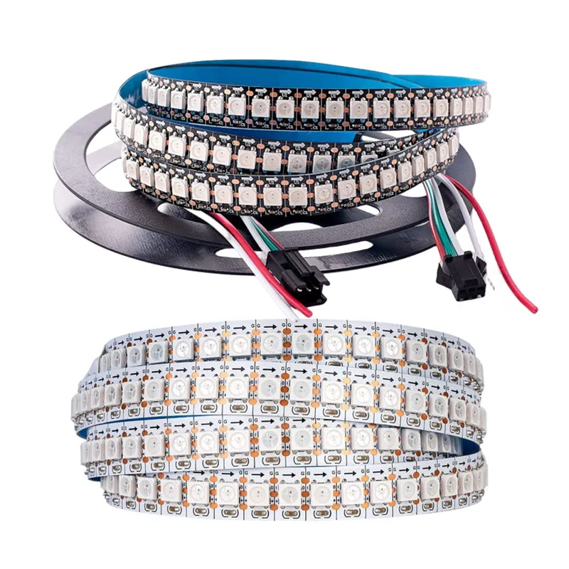 WS2812B LED Strip Light Individually Addressable Programmable 5050SMD Digital RGB Alloy Wire Flexible Dream Color 144LEDs/m DC5V