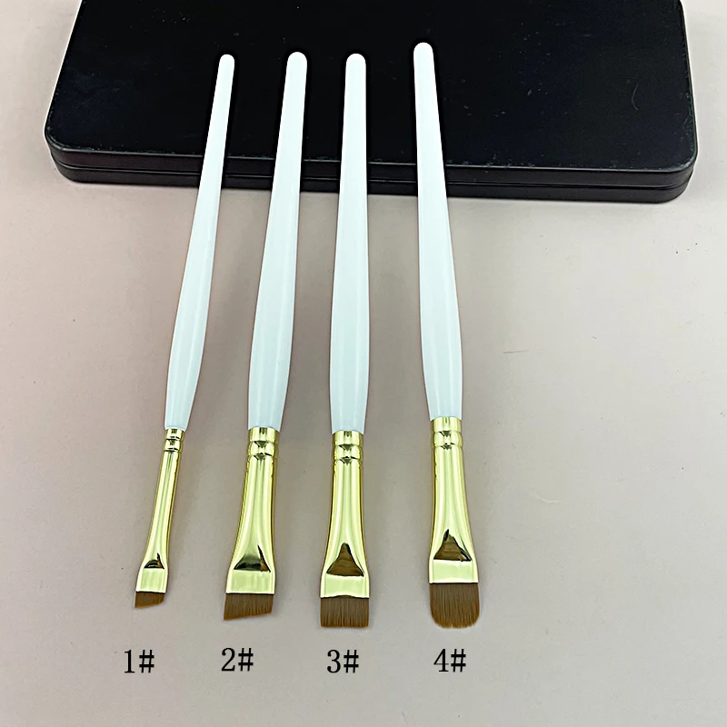Eyebrow eyelash brush eyebrow mascara brush with opp bag white eyebrow brush