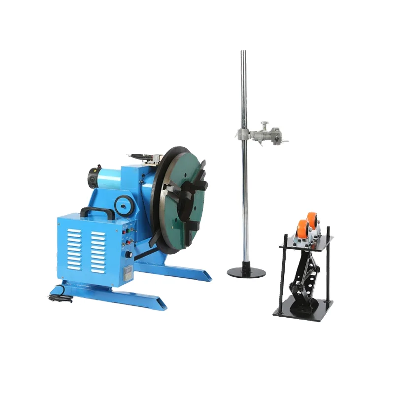 Automatic 300kg Welding Positioner 220V Motor 200mm Chuck Timing Hole Turntable 200Mm Engine Bearing Core Welding Positioners
