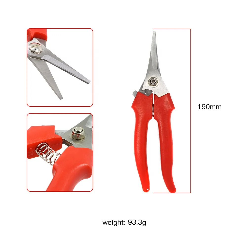 Cutter Stainless Steel Garden Scissor Pruner Small Trimming Pruning Shears flower scissors