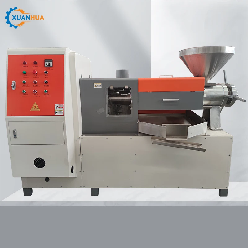 Automatic Coconut Oil Extractor Machine Cold Press Cotton Multi Seed Oil Mill Machinery Castor Bean Oil Expeller Machine