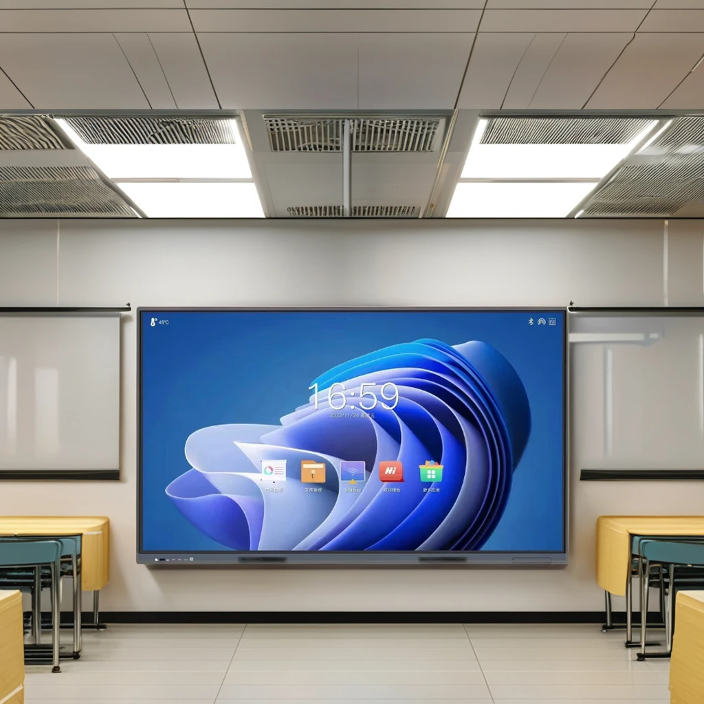 85 inch 4K 3840x2160 LCD electronic touch screen teaching conference smart whiteboard interactive electronic whiteboard