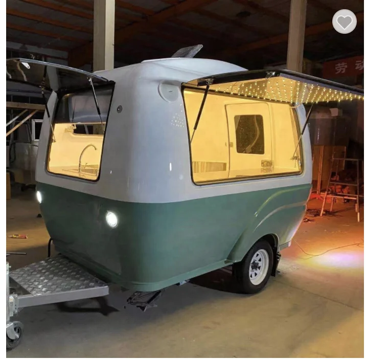 Galvanized Retro Food Truck for Sale Concession Food Trailer Best Designed Mobile Square Food Trailer for Sale in China Chips