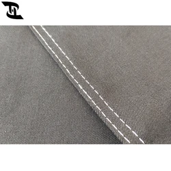 Wholesale cotton lycra satin stretch denim jeans fabric black and textile for clothing YH1275H