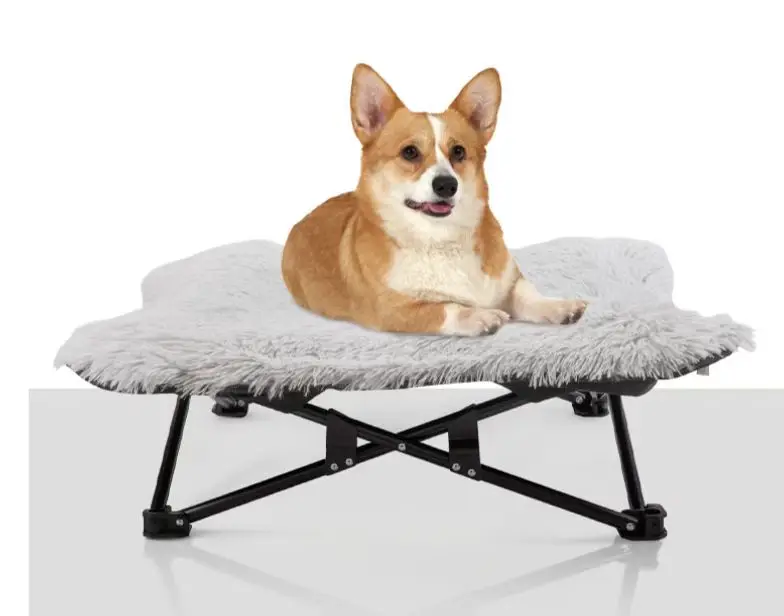 Portable Elevated Dog Bed Folding Pet Cot For Indoor Outdoor waterproof butterfly dog camp bed