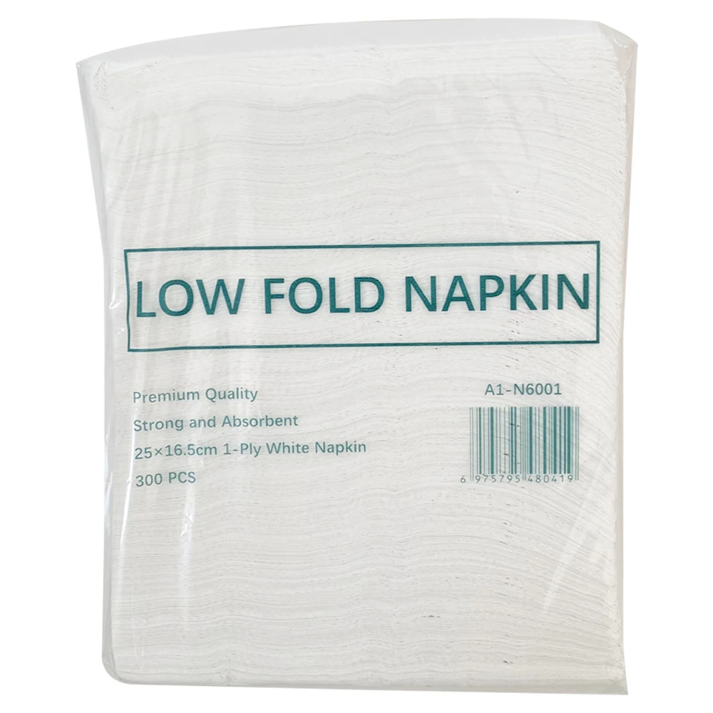 Luxury Top Quality Restaurant Hotel Home Napkins 1 Ply Low Fold Dispenser Napkin