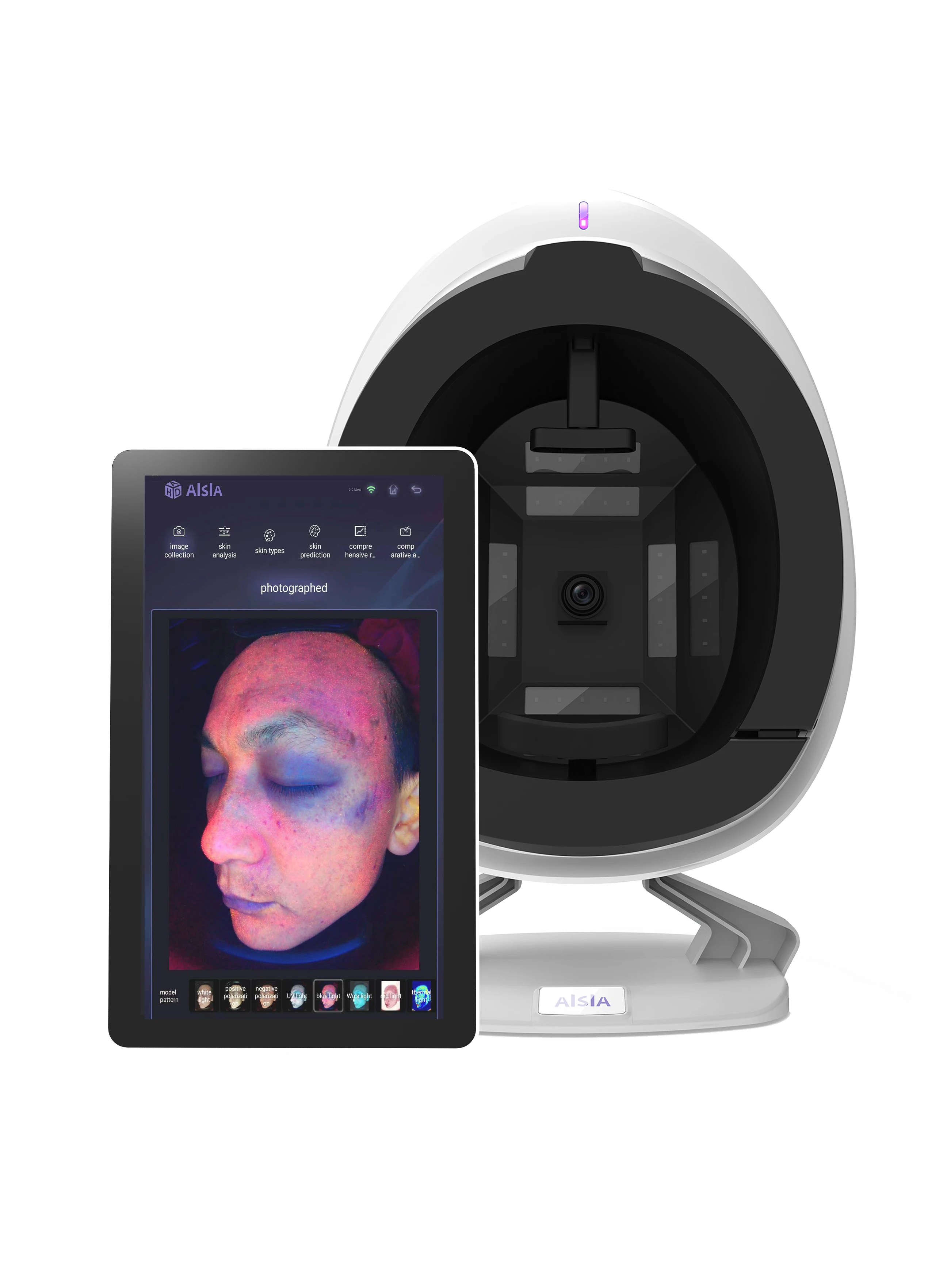 2024 Newest 21.5 Inch Screen Portable 3D AI Scanner Camera Device Facial Test Skin Face Analysis Machine Skin Analyzer Machine