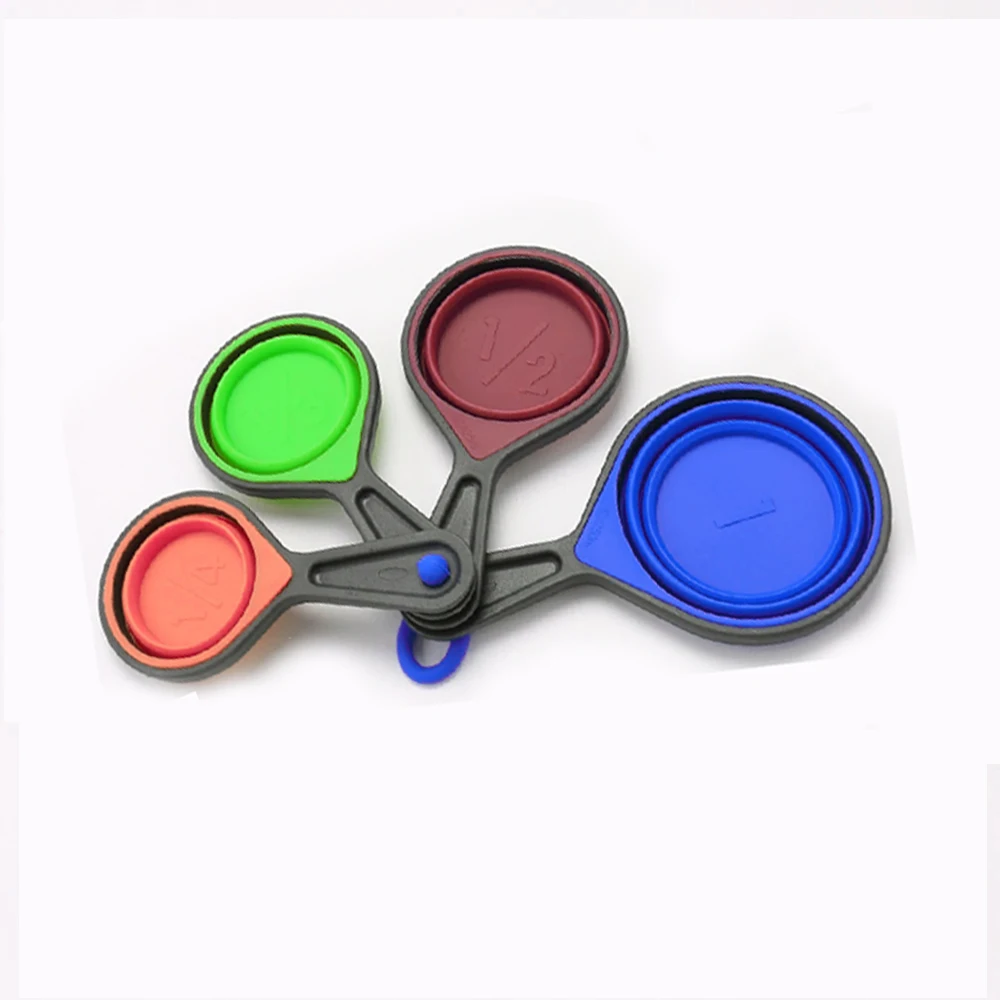  Hot Selling 100% Food Grade Collapsible Silicone Measuring Cups