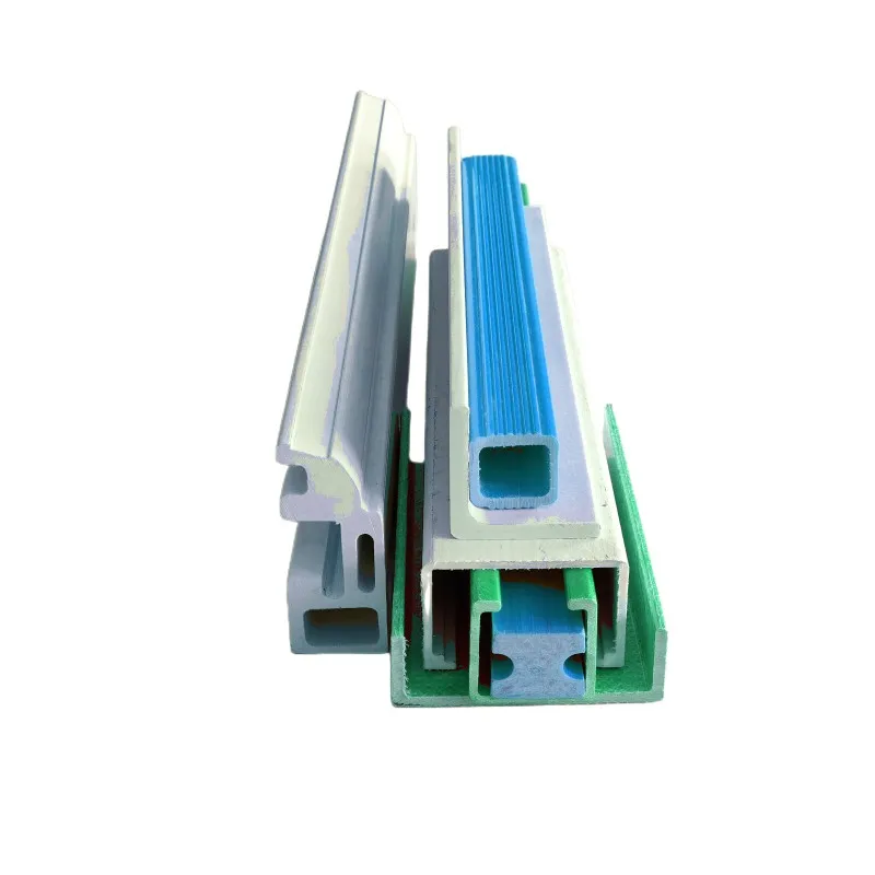 FRP Rectangular Fiberglass Tubing durable glass fiber Pultruded Fiberglass Channel