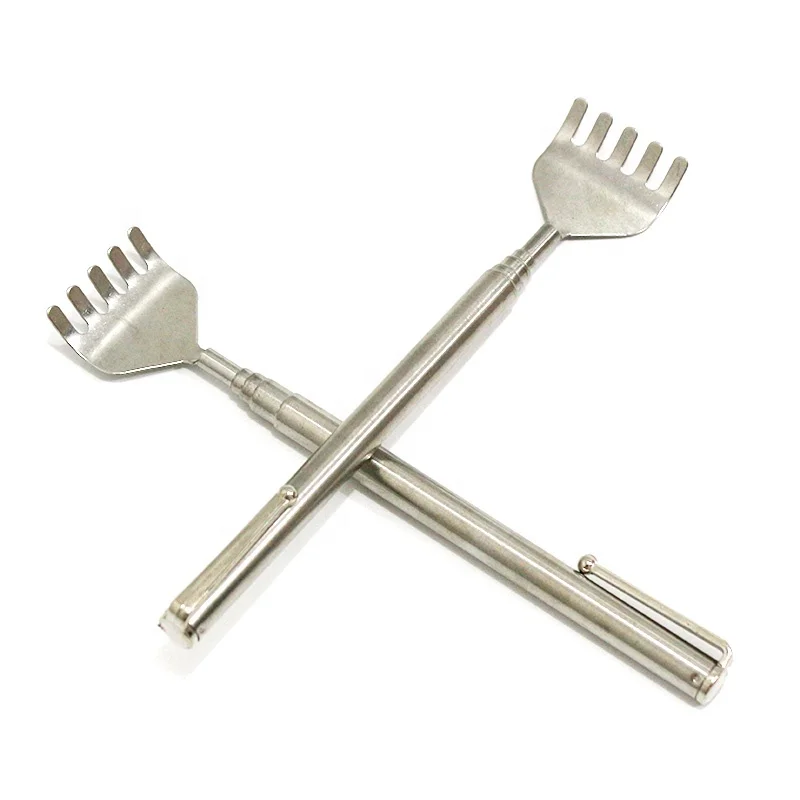 Portable Handheld Back Massager With Pocket Clip Metal Head And Claw Massage Tool Back Relieve Itch Artifact Health Care Tool