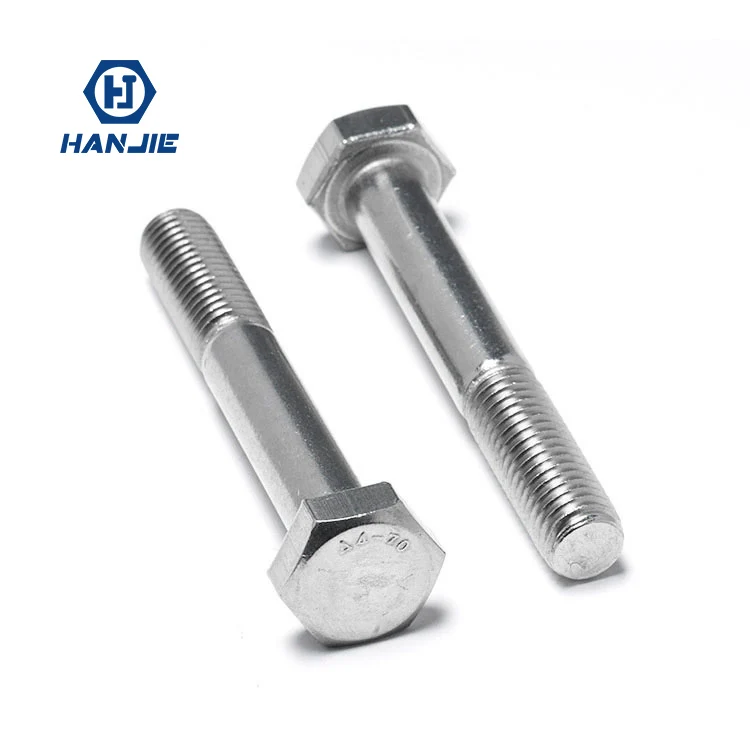 Top sales High quality  DIN933 Stainless Steel Hex bolt Full Thread Hexagon Bolt