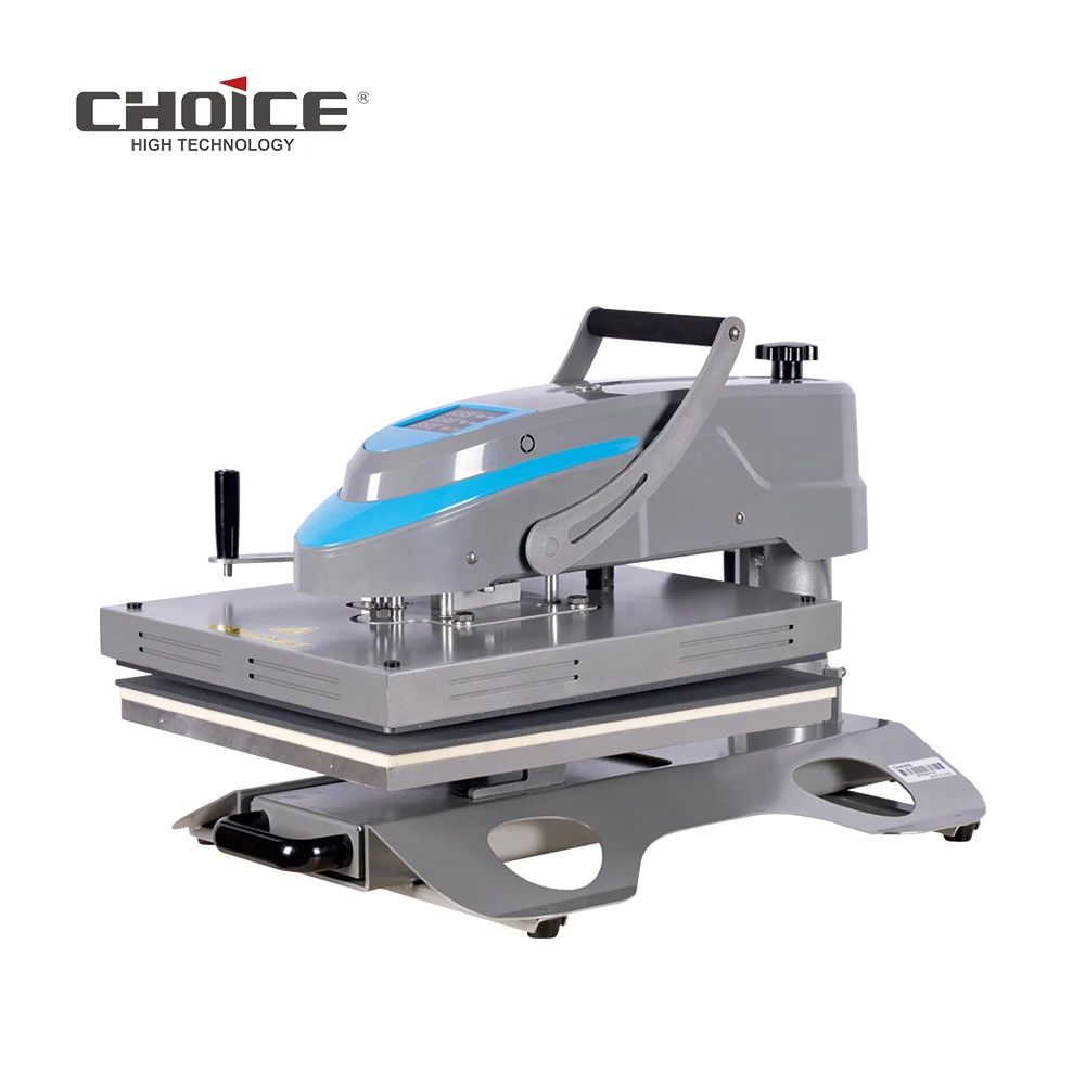 GC-M54S-Y Computer single head double station heat transfer machine 40*50cm Swing-away manual heat press with slide-out base