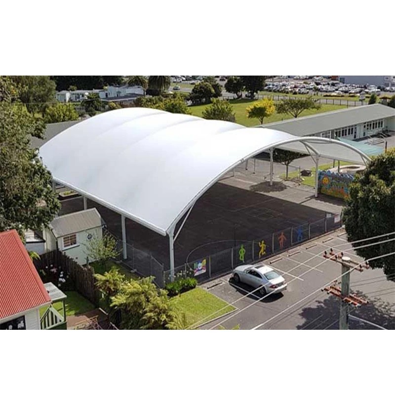 Архитектурный навес на растяжение тент для стадиона PVDF/PTFE/ETFE тканевая мембранная структура палатка баскетбольной футбольной площадки