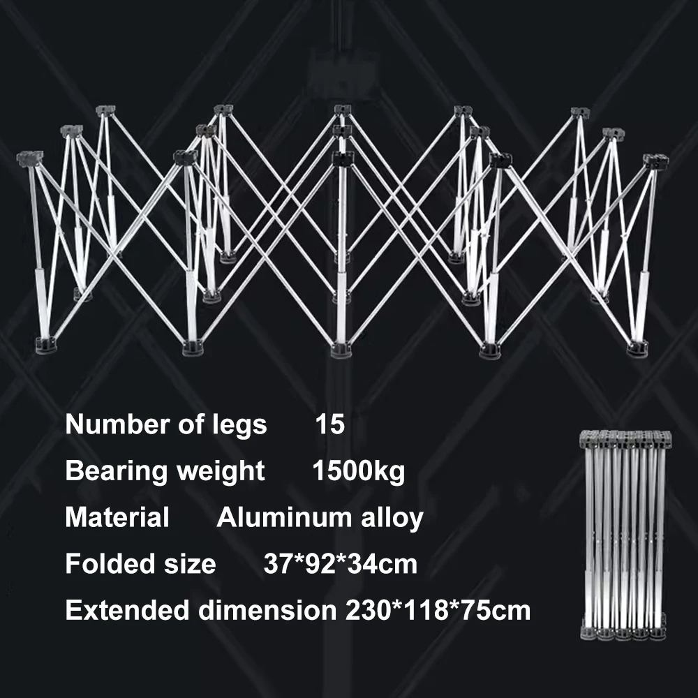 Spider Leg Telescopic Table Aluminium Alloy Workbench For Stone Slab Wood Glass Tile Bracket Table