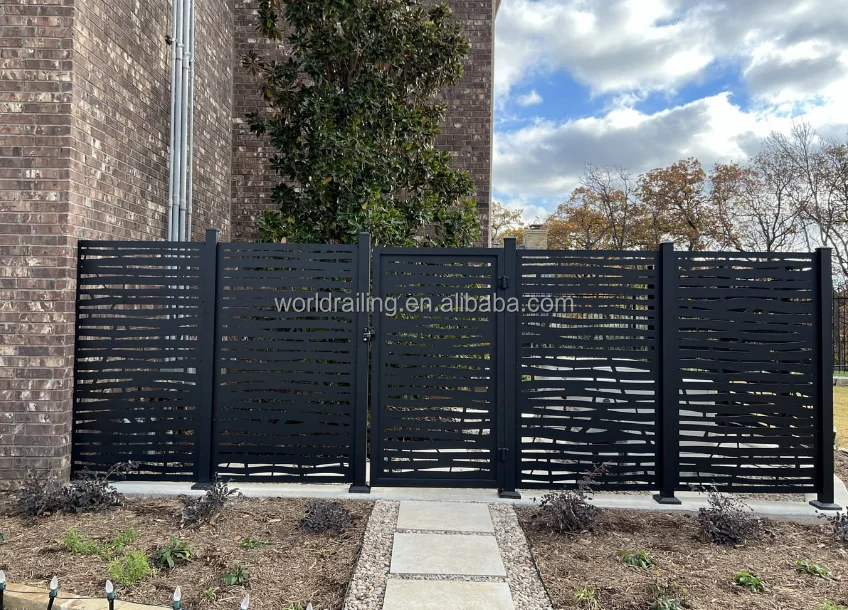 YL Laser Cut Decorative Steel Privacy Panel Metal Fencing, Hanging Room Divider Partitions Panel Screen