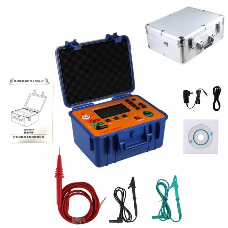 FUZRR ES3035E Electrical megger test 0.01M ohm to 1000 ohm Insulation Resistance Tester