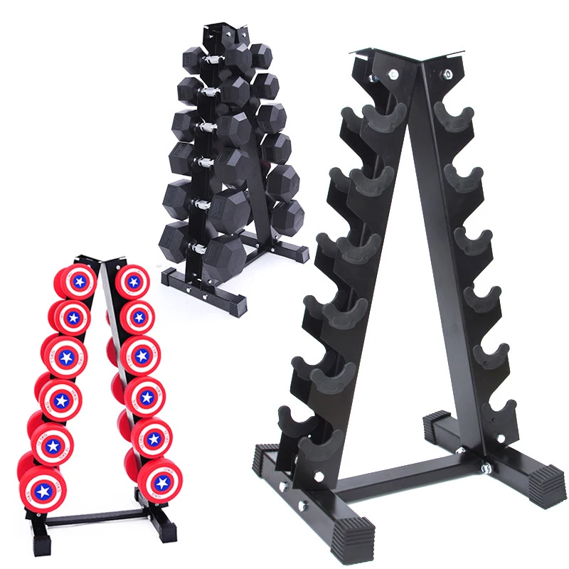 Weight Training Home A-Frame Dumbbell Set Rack Holder Gym Equipment Hex 3 4 5 6 10 Tier Dumbbell Rack